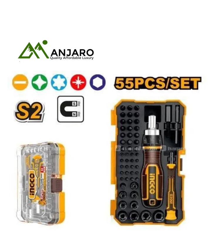 Ingco HKSDB0558 55 Pcs screwdriver bits set