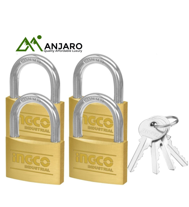 Ingco DBPLK4402 4Pcs key-alike brasspadlock set