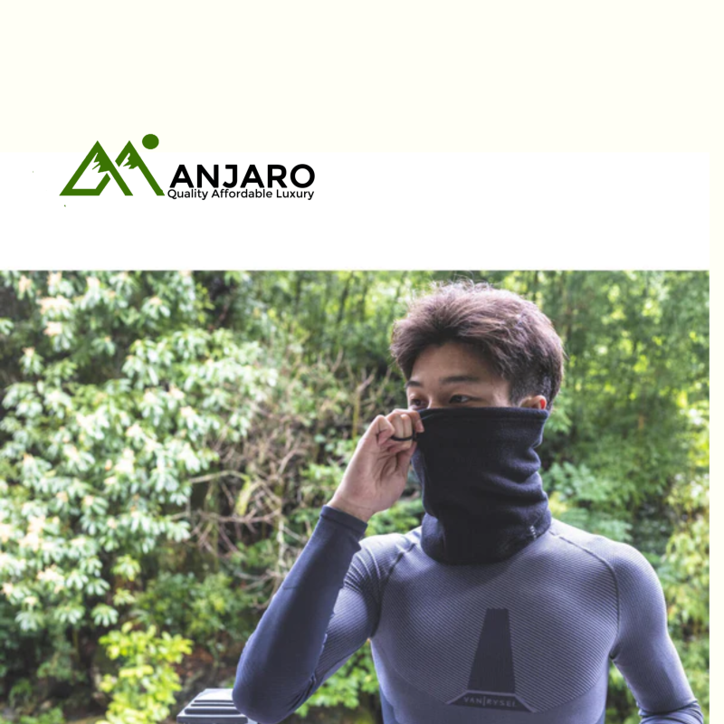 100 Winter Cycling Fleece Neck Warmer – Black | Cold-Weather Thermal Protection