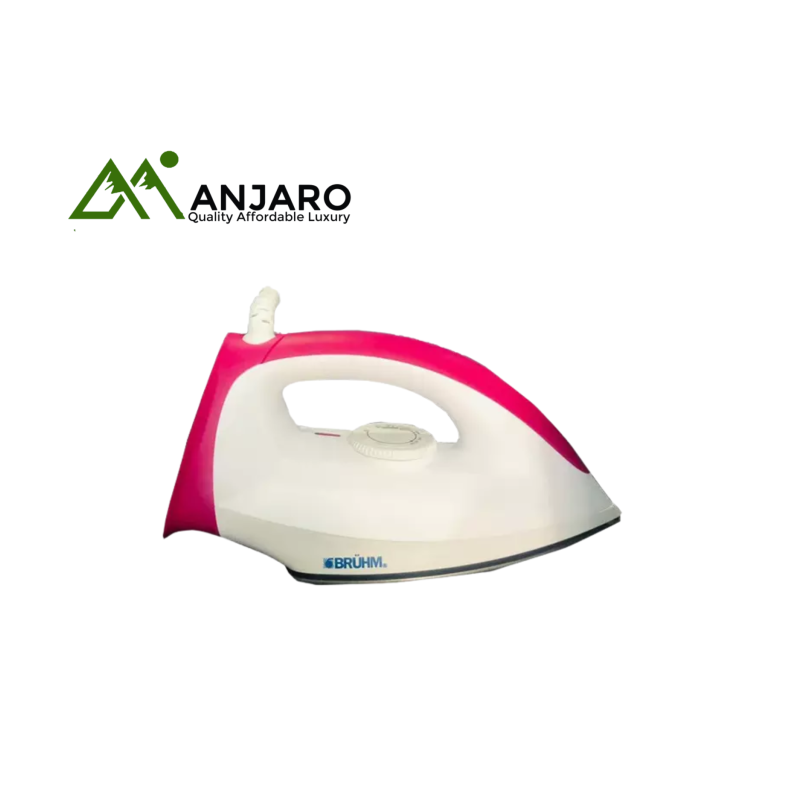 BRUHM Dry Iron BID-1200NP – 1200W Non-Stick Soleplate, 1.8M Cord, Fast & Even Heat Distribution