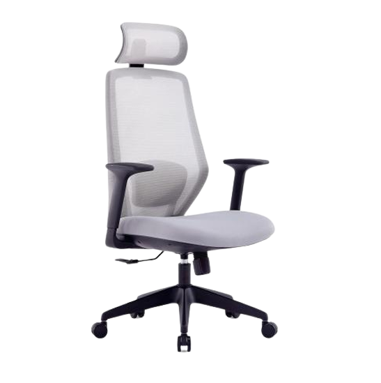 Modern Mesh Office Chair – PP Armrest, High-Density Sponge & Smooth Wheels (MG-WB-026-A1-GY)