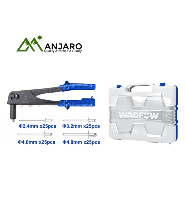 Wadfow 101 Pcs Hand Riveter & Rivets Kit – WHR1909
