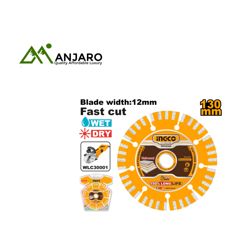 DMD011301 Dry Diamond Disc 130mm – Universal High-Precision Cutting Blade