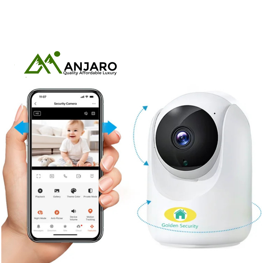 Golden Security 4MP PTZ Indoor Wireless IP Camera – Tuya App, Night Vision & Two-Way Audio