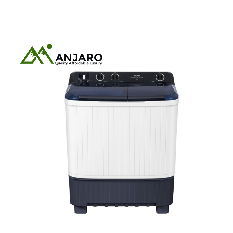 HAIER Twin Tub Washing Machine HTW70-M1217 – 7KG, Compact & Efficient Laundry Care