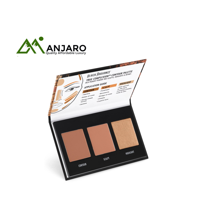 BLACK RADIANCE True Complexion Contour Palette | Define, Sculpt & Highlight for Stunning Dimension