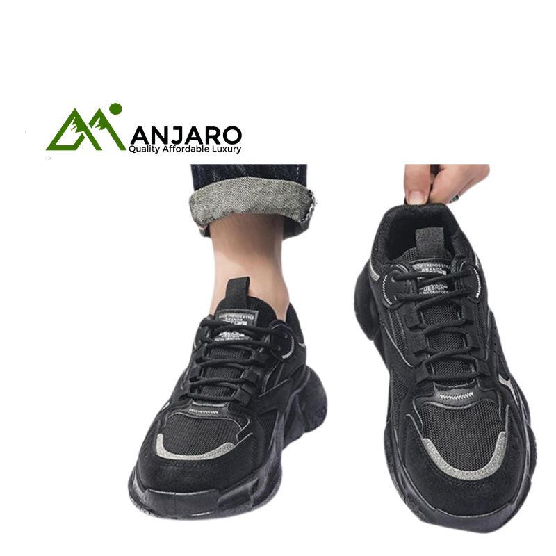 Autumn New Breathable Mesh Men’s Sports Running Shoes – Thick Sole, Lightweight & Anti-Slip by DOYA