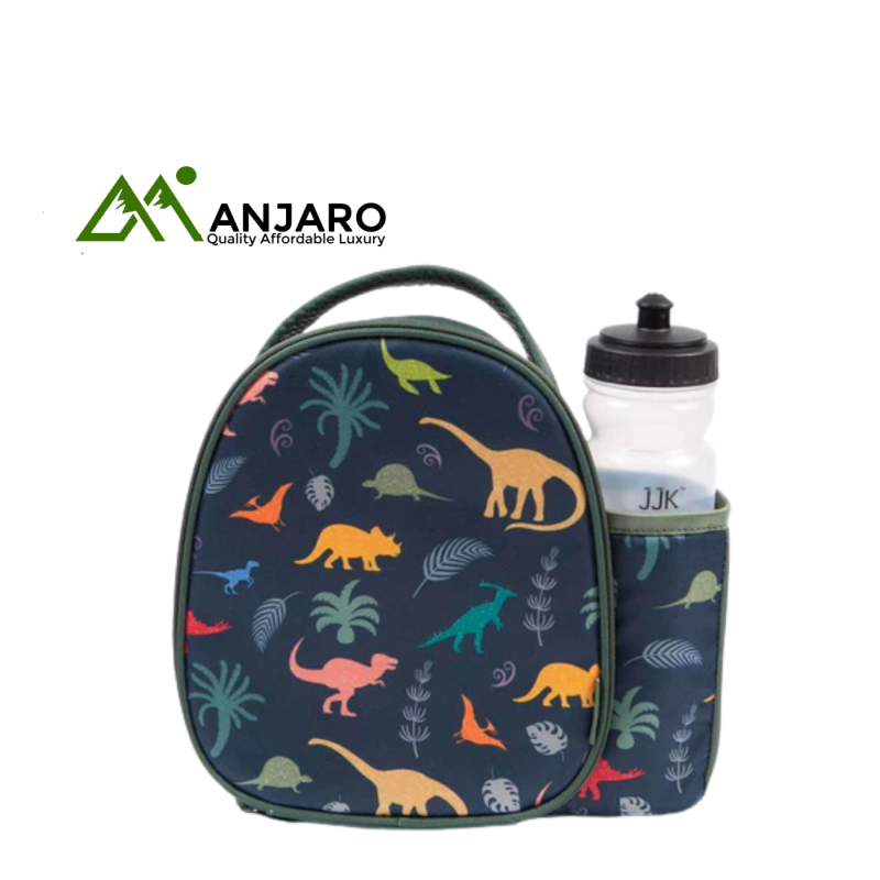 Kids Dinosaur Lunch Bag and Water Bottle – Insulated School Set for Meals and Hydration
