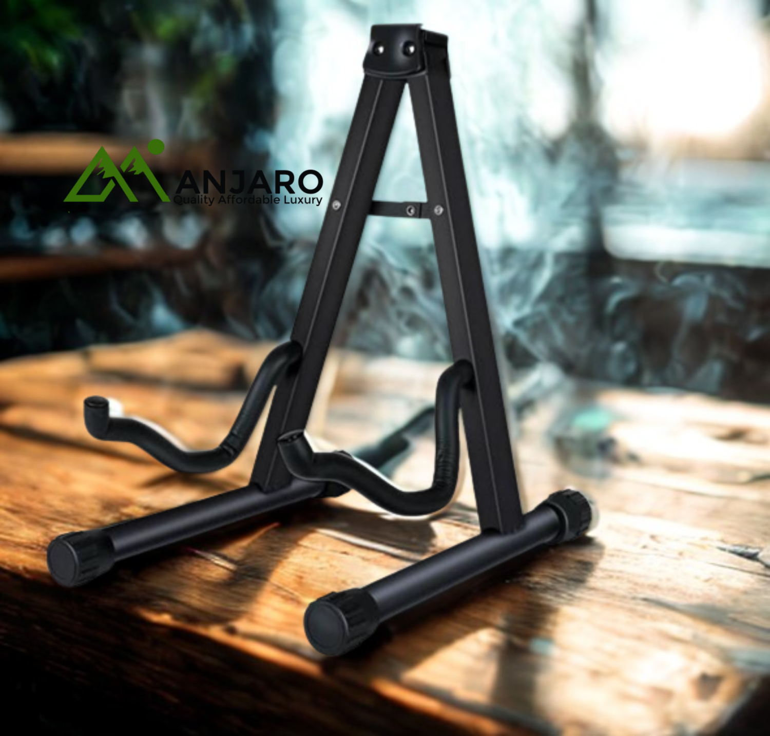 A-Type Guitar Stand – Foldable Metal Frame, Lightweight Design