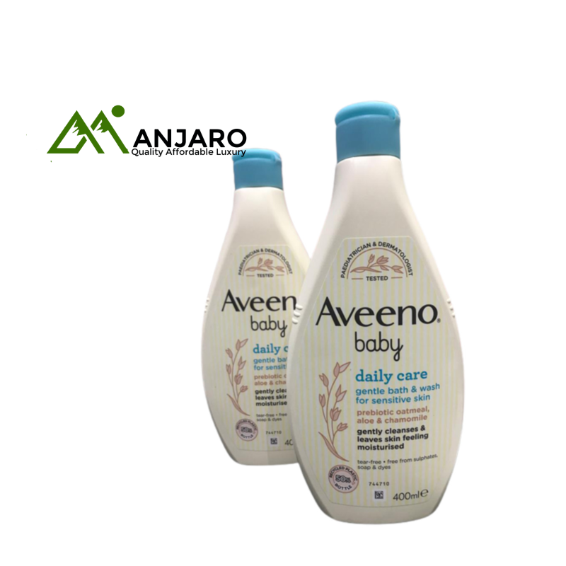 Aveeno Baby Daily Moisture Lotion – 400ml Soothing Oat Formula for Sensitive Baby Skin