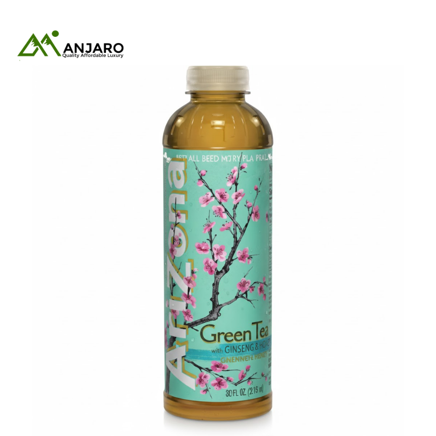Arizona Green Tea with Ginseng and Honey – 16 Fl Oz | Refreshing Energy Boost & Natural Antioxidants