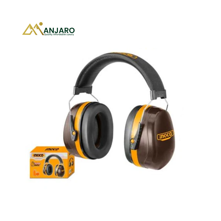 INGCO Industrial Earmuff – 33dB SNR Hearing Protection with Bonus Earplugs – NRR 26dB HEM3328