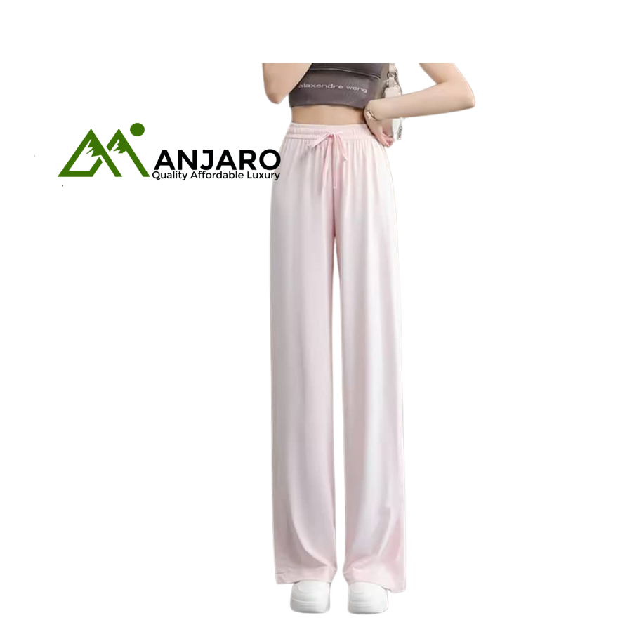 Silk Soft Trousers – Free Size, Lightweight & Stylish | Relaxed Fit for Everyday Comfort