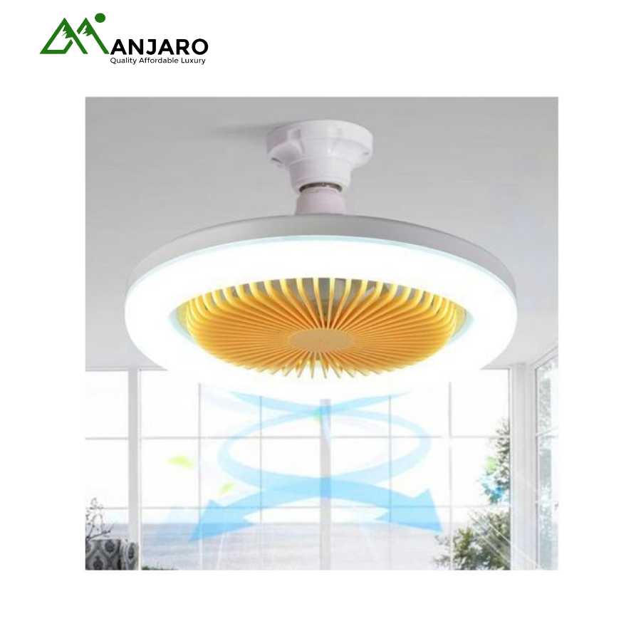 Juneng JN-101 LED Fan Light – 30W Cool White (6500K), Energy-Saving Ceiling Lamp 230×110mm