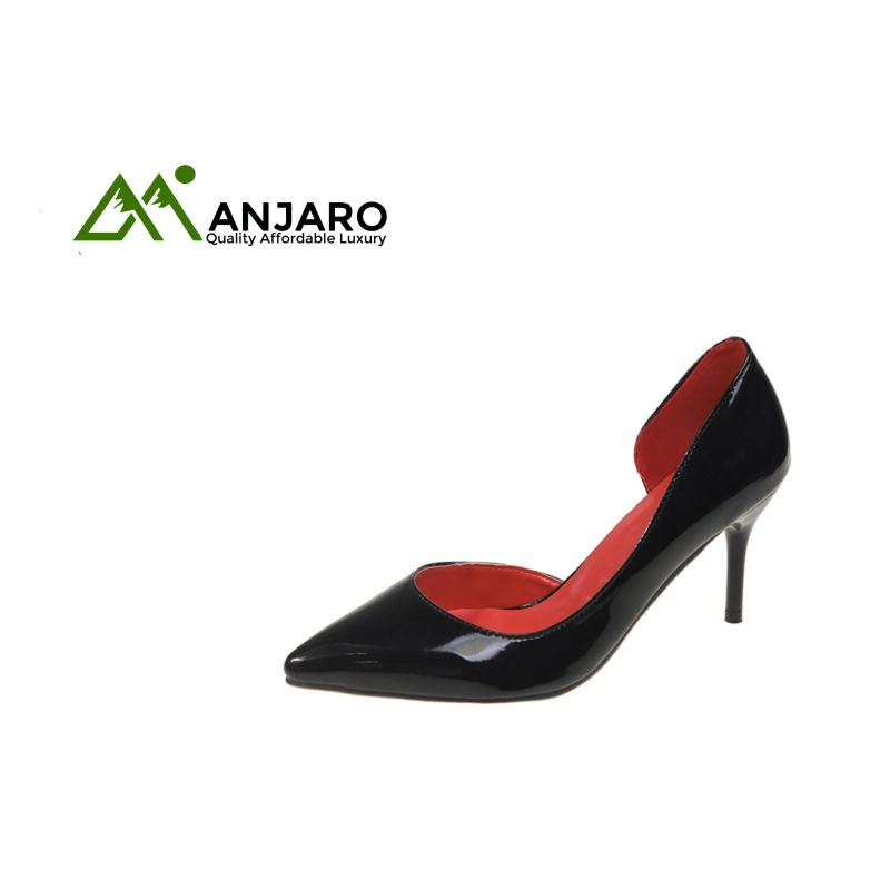 Women’s Slip-On High Top Stiletto Heels – 9cm Sexy Pointed Toe Red Sole Summer Pumps