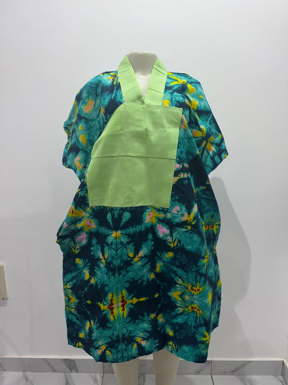 Women’s African Print Boubou Dress – Free Size | Breathable Ankara Fabric, Comfortable Loose Fit