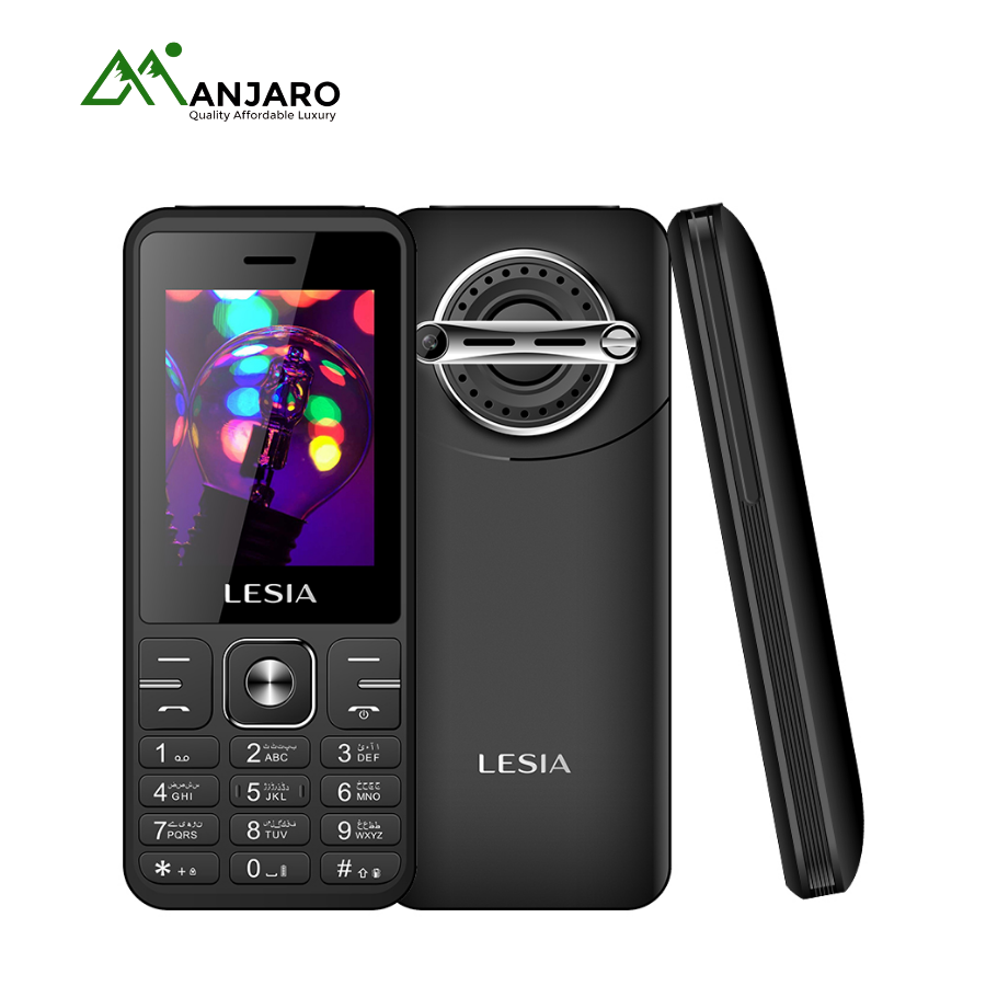 LESIA L255 Feature Phone – 2.4 inch Display, Dual SIM, 3000mAh Battery, Wireless FM & Torchlight