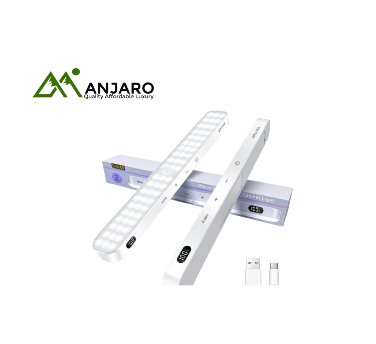 Motion Sensor Rechargeable Touch Bar Light – Wireless LED Strip with Auto-On & USB Charging