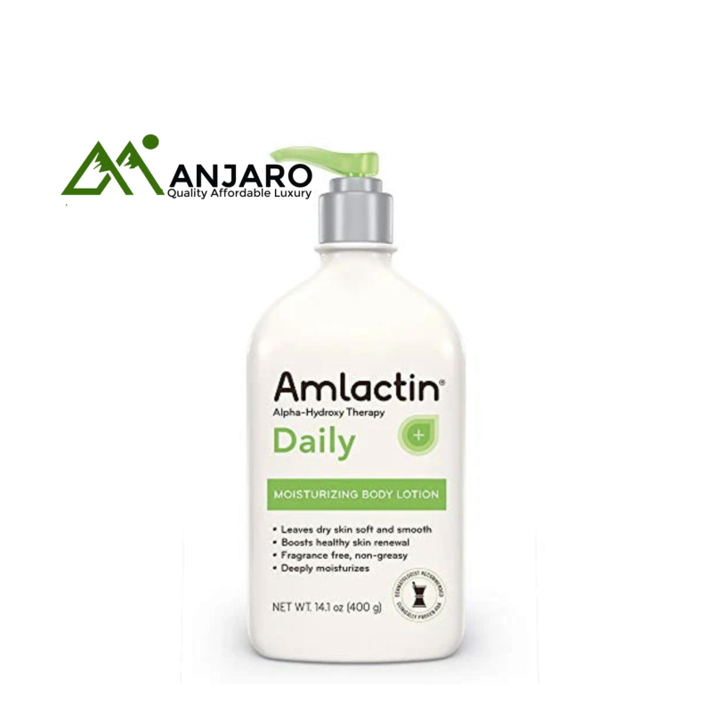 AMLACTIN Daily Moisturizing Body Lotion – 20 fl oz | Smooths & Hydrates Rough, Dry Skin