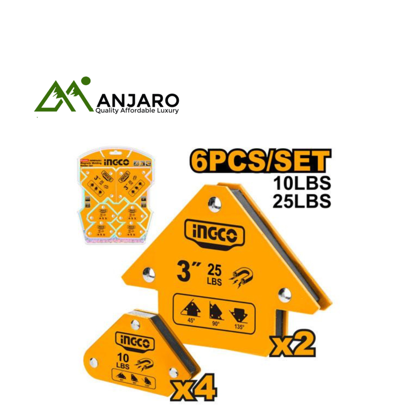 Ingco AMWH6001 6 Pcs magnetic weldingholder set