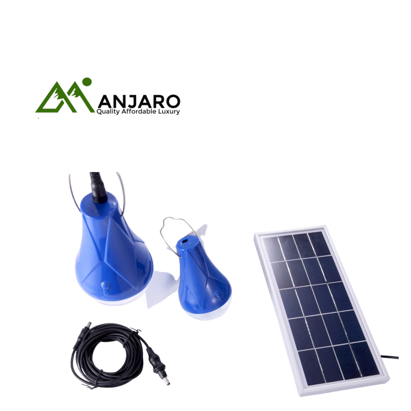 TJ-03A Solar Lighting System – 3W, 2 LEDs, 350 Lumens, 5W Solar Panel, 5200mAh Battery, IP44 Weatherproof