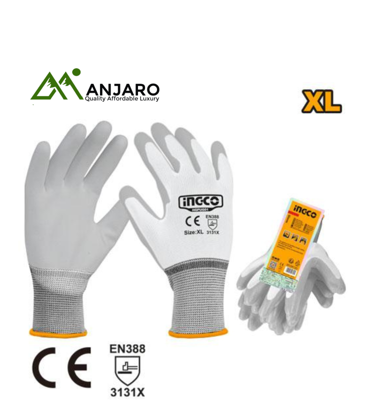 Ingco HGPUG01 PU Coated Gloves