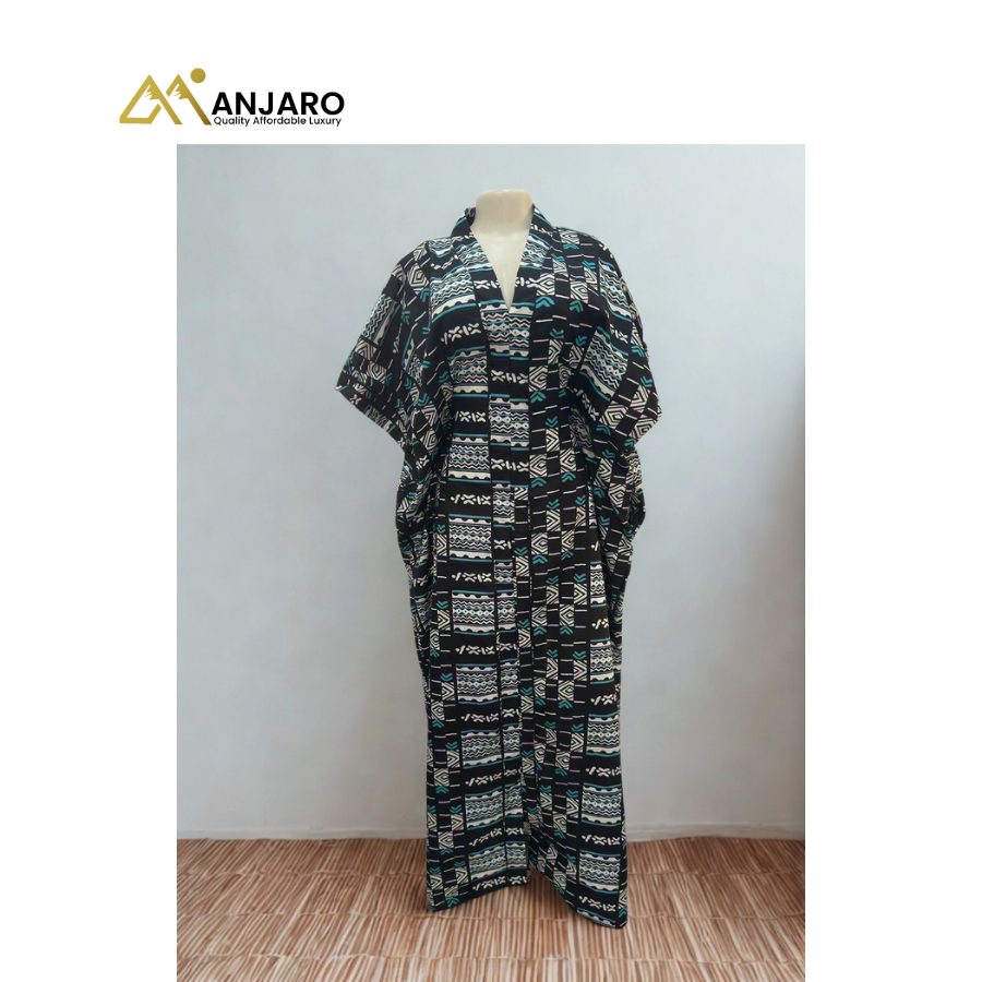 Midnight Bloom Halter Dress – Azure Petal Edition