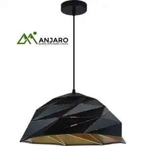 Black Geometric Pendant Ceiling Light –  150-18298