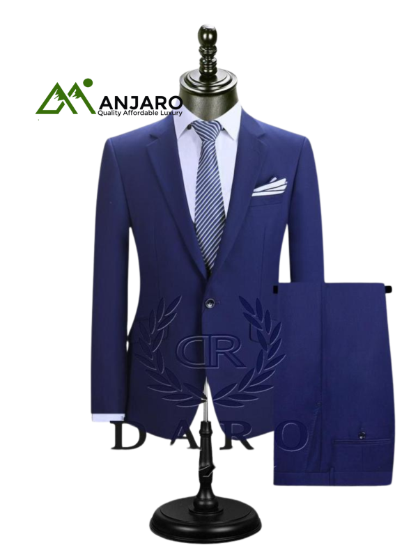 Daro 2-Piece Men’s Suit – Sleek Blazer & Trousers Set, Classic Tailored Fit for Formal & Semi-Formal Events
