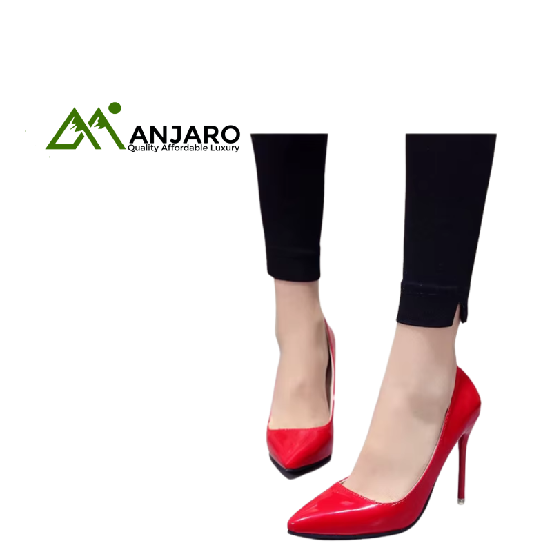 Elegant Stiletto High Heels for Women – Plush Upper Slip-On with Thin Heels & Flexible Cushioned Comfort