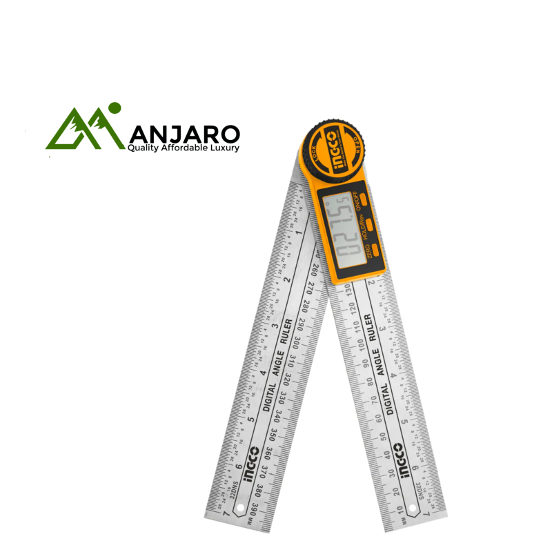 HDAR20701 Digital Angle Ruler P10C50 – 0–360° Precision Measuring Tool (200mm/400mm Range)