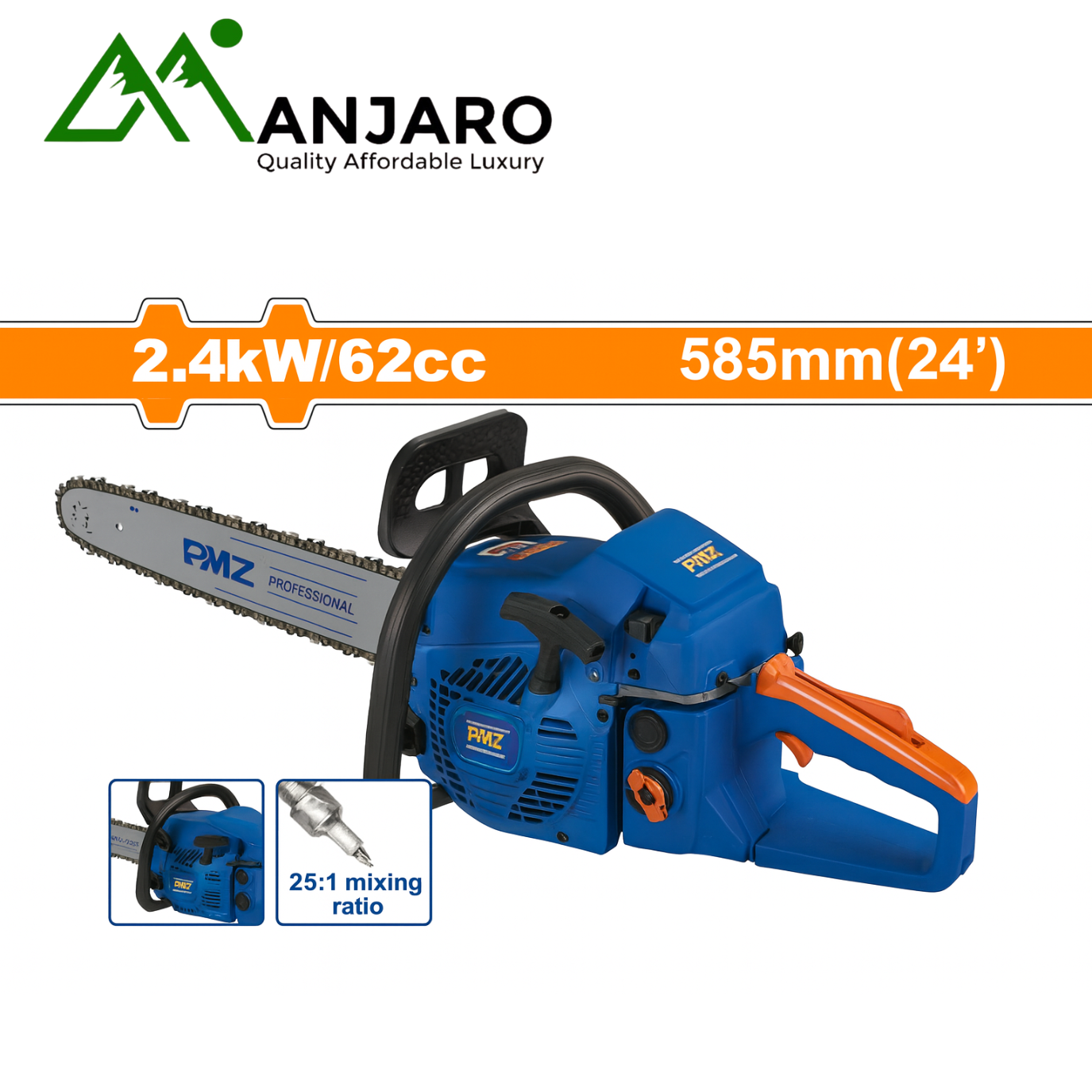 WGC1552, WGC1562 & WGC2558 Gasoline Chain Saws