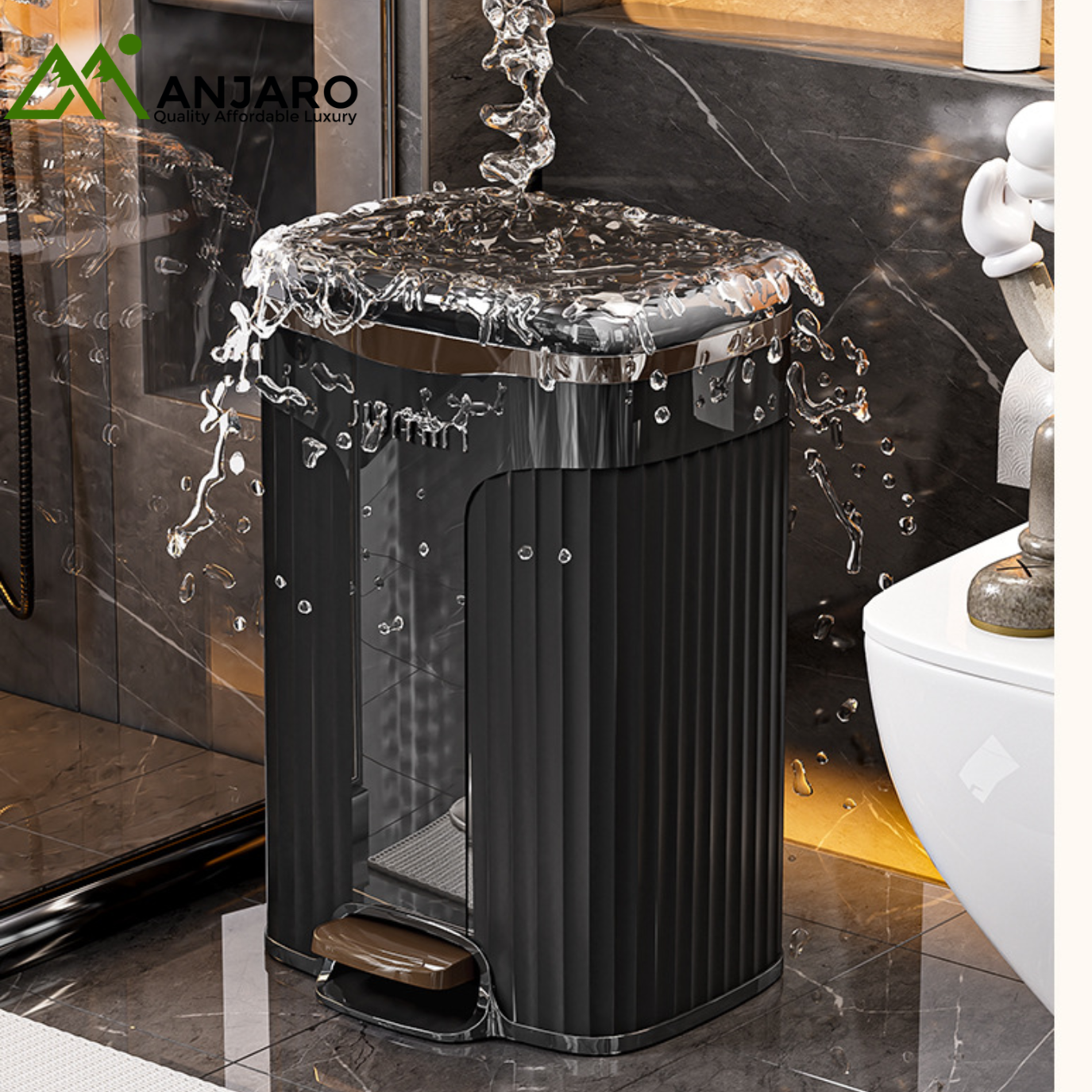 Trash Can Household Advanced Pedal Toilet & Kitchen Bin (Shipping fee Included)