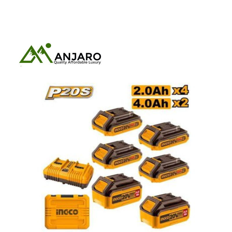 Ingco COSLI230701 P20S Lithium-Ionbattery and charger kit