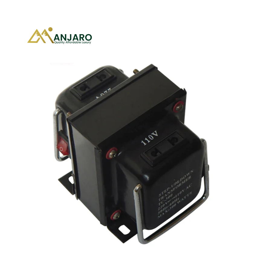 Step Down Transformer 200W – 220–240V to 110–120V Voltage Converter with Dual Socket Output