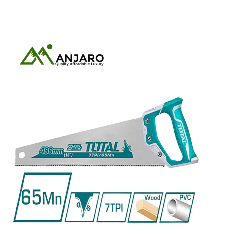 Total Hand Saws – 450mm, 500mm & 550mm Blades with Hardened Teeth for Smooth Precision Cutting