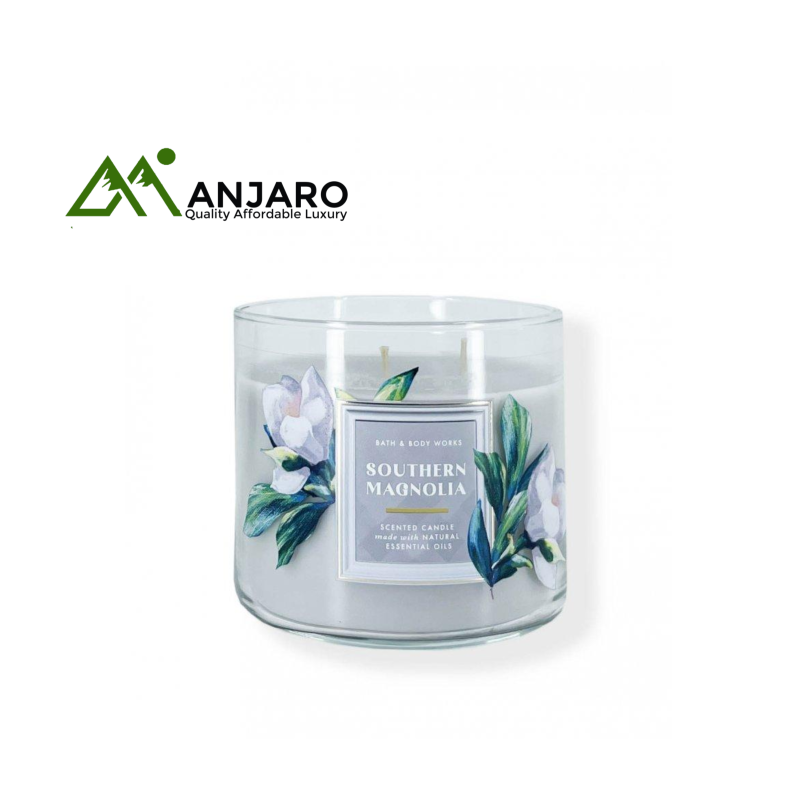 BATH & BODY WORKS Southern Magnolia Scented Candle – 14.5 oz | Classic Floral Aroma with Essential Oils