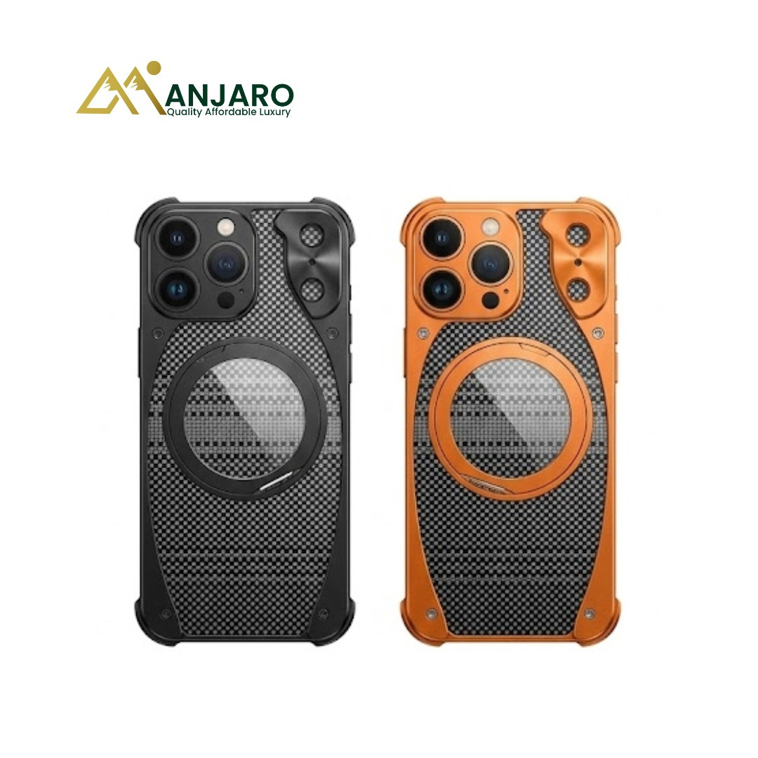 Alloy Aluminum Metal Magnetic Shockproof Case – iPhone 17 Pro & 17 Pro Max | Wireless Charging Compatible