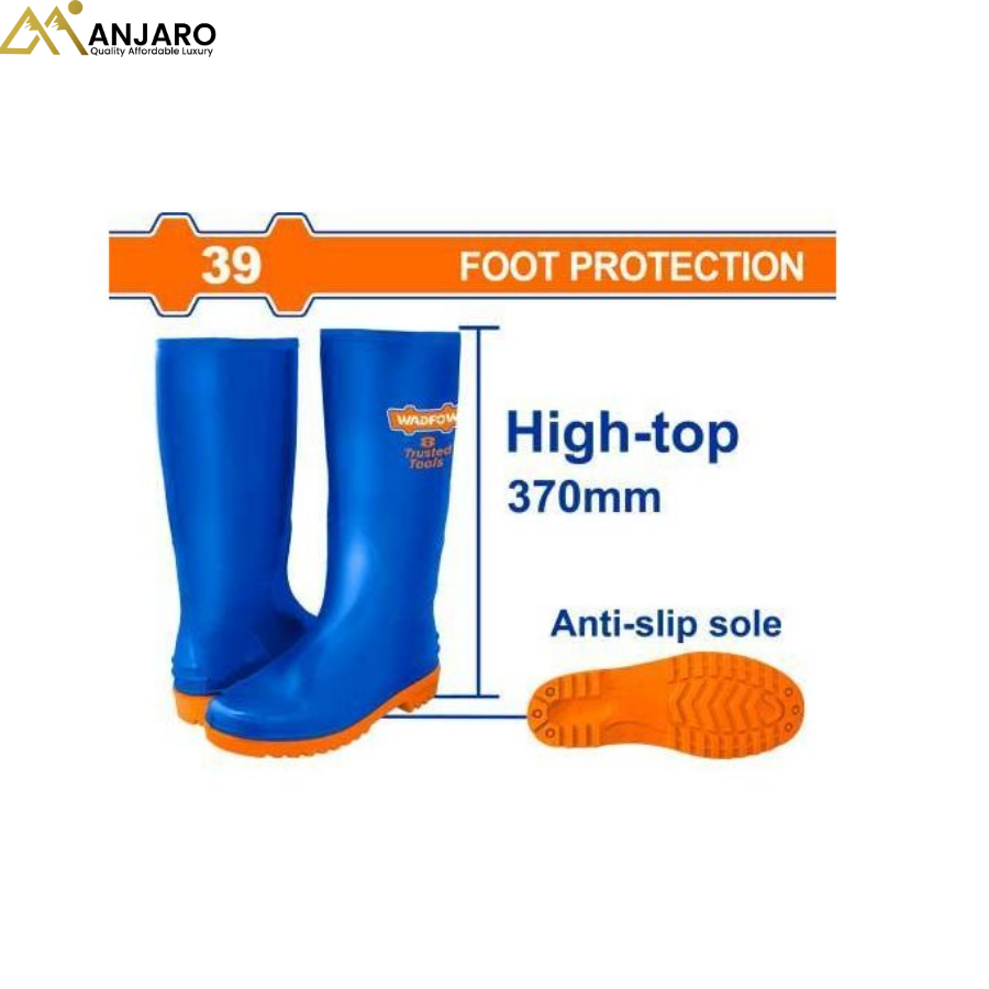 Wadfow  Rain Boots – Sizes 39–42 & 46, 100% Waterproof, Virgin PVC WRB1L39 / WRB1L40 / WRB1L41 / WRB1L42 / WRB1L46