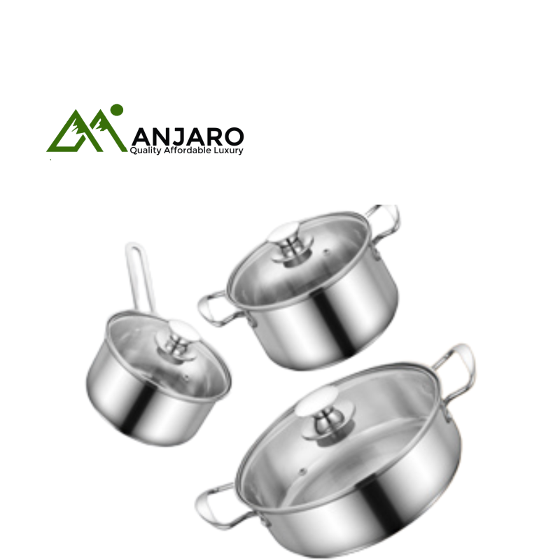 Decakila KMEP049M 6Pcs Stainless Steel Cookware Set