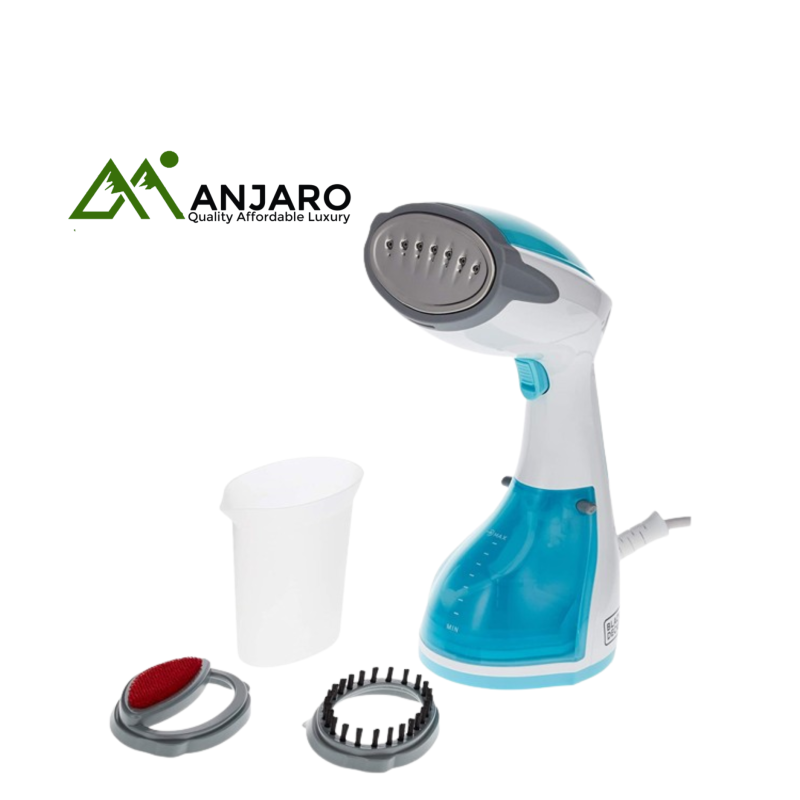 Black & Decker Garment Steamer HST1200-B5 – 1200W Portable Fabric Steamer with Brush Attachment