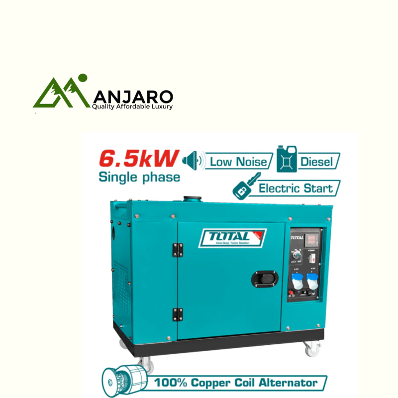 Total Silent diesel generator TP265001 6.5KW