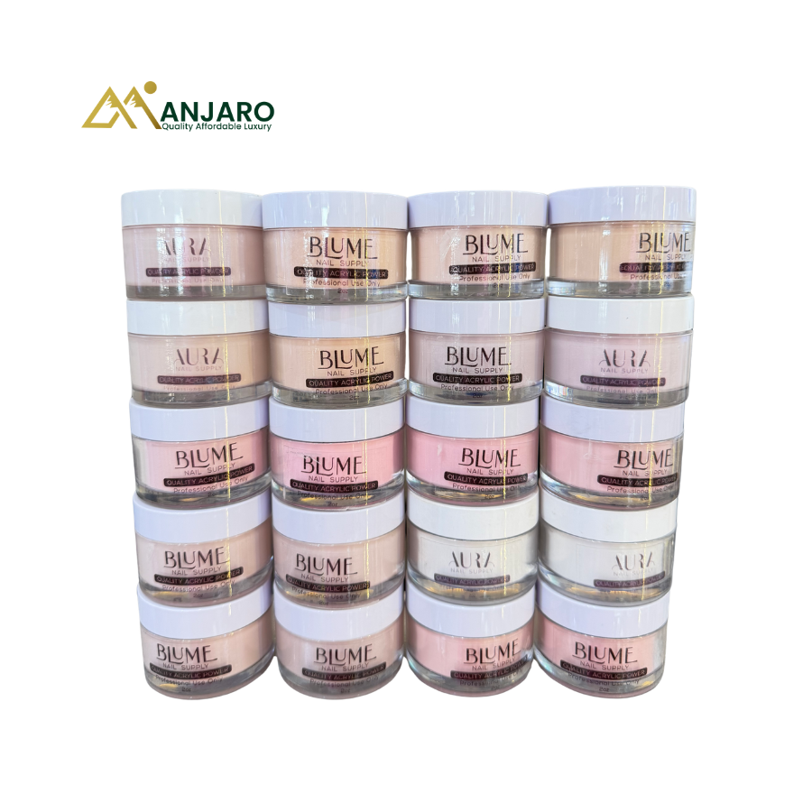 Blume Nail / Aura Nail Acrylic Powders | Professional Acrylic Nail Powder for Strong Smooth Nail Extensions & Nail Art