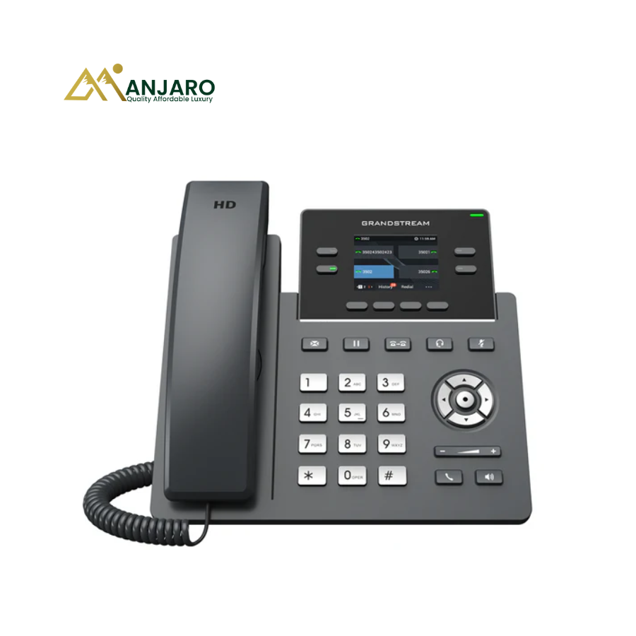 Grandstream GRP2612 IP Phone – HD Enterprise VoIP Desk Phone with Wi-Fi & PoE Support