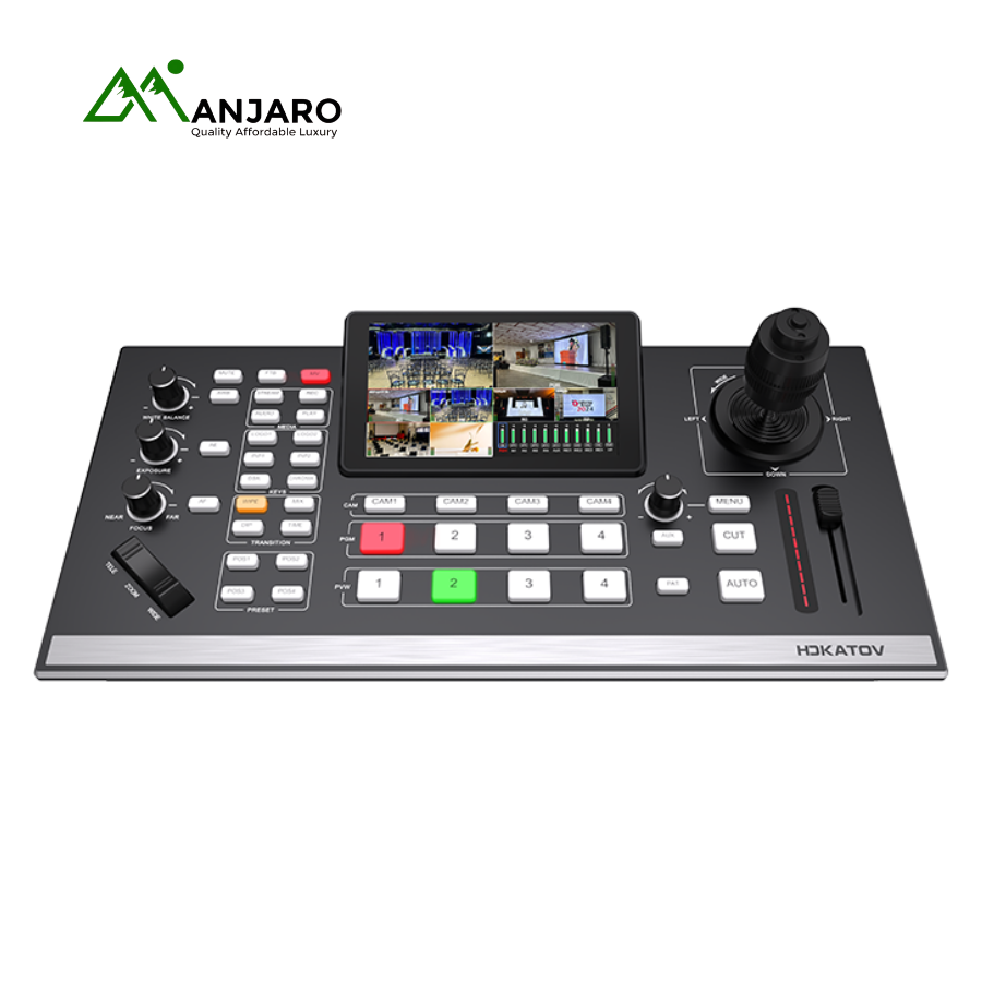 KT-KD52N 4K60 Video Switcher – 5.5” FHD Screen, 5-Channel Input, HDMI/SDI/LAN/USB, RTMP Live Streaming