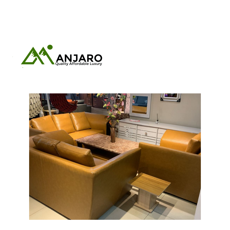 Zenith Comfort 4-Piece Leatherette Sectional Sofa Set & Marble-Look Coffee Table - Executive Living Style