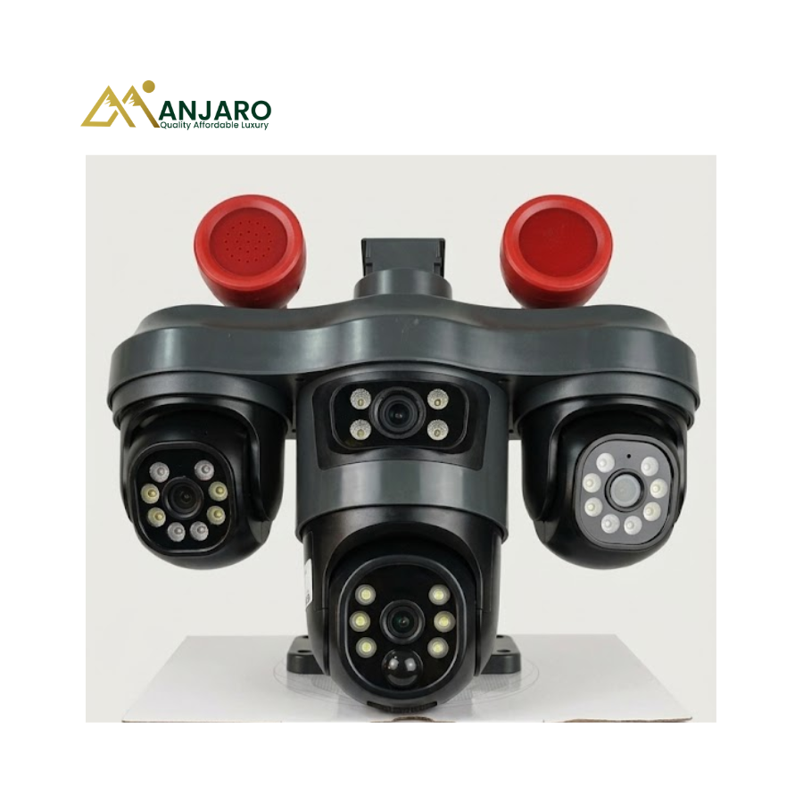 3-Lens 4G Solar PTZ Security Camera – Smart Outdoor CCTV with AI Motion Detection & Night Vision