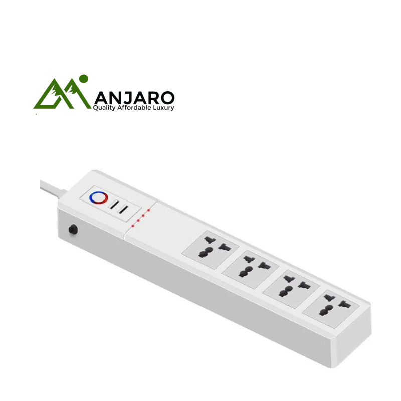 Smart Extension Board with 2 USB Ports – Wi-Fi Power Strip with Voice Control | Alexa, Google, Tuya, Smart Life