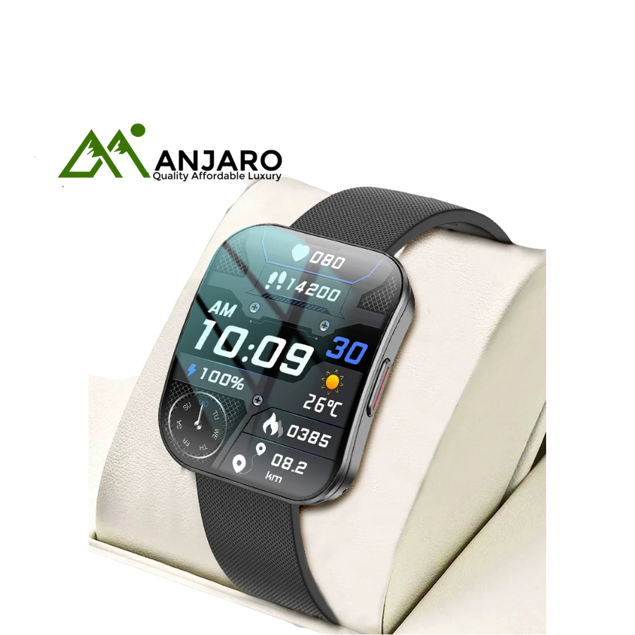 U17 IP68 Smart Watch – 1.85-inch AMOLED Display, Heart-Rate, BP & SpO₂ Monitor