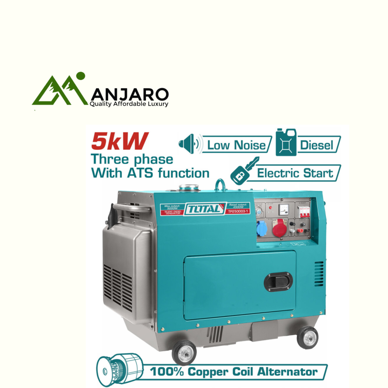 Total Silent diesel generator TP250003 5KW